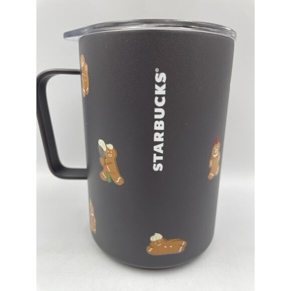 Starbucks Christmas 2025 Limited Edition Gingerbread Holiday Travel Mug 16oz - Picture 2 of 8